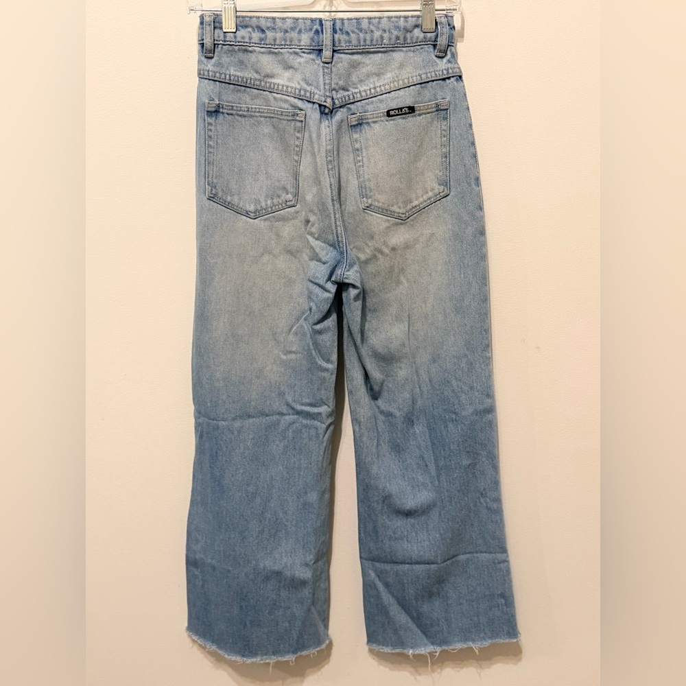 ROLLA'S Vintage Blue Wide Leg Jeans Sz 25 - Picture 8 of 13